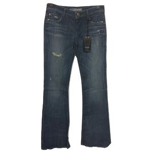 NWT Level 99 Size 26 Chicago Distressed Blue Jeans